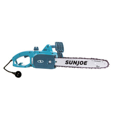 Load image into Gallery viewer, Sun Joe SWJ699E-BLU Electric Chain Saw | 14 inch | 9.0 Amp (Blue)