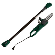 Load image into Gallery viewer, Sun Joe SWJ806E-HTG-RM 2-in-1 Electric Convertible Pole Chain Saw | 8 inch | 8.0 Amp (Hunter Green) (Certified Refurbished)