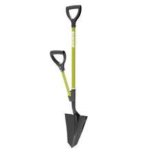 Load image into Gallery viewer, Sun Joe SJ-SHLV07 Strain-Reducing Spear Head Digging Shovel | 44-Inch | Spring Assisted Handle