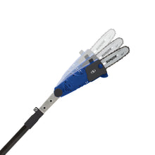 Load image into Gallery viewer, Sun Joe SWJ802E-SJB Electric Multi-Angle Pole Chain Saw | 8 inch | 6.5 Amp (Blue)