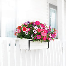 Load image into Gallery viewer, Sun Joe Deco Joe Adjustable Flower Box Holder in Black