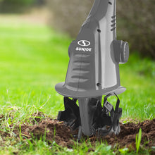 Load image into Gallery viewer, Sun Joe TJ599E-GRY Electric Garden Cultivator | 6.3-Inch | 2.5 Amp | Grey

