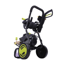 Load image into Gallery viewer, Sun Joe SPX9009-PRO Commercial Series Cold Water Electric Direct Drive Crank Shaft Pressure Washer | 1800 PSI Max | 1.6 GPM Max | 2.41 HP Brushless Induction Motor | 120 Volt | Wall Mount | Roll Cage | Hose Reel

