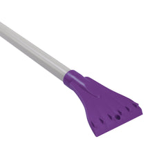 Load image into Gallery viewer, Snow Joe SJBLZD-LED-PRP 4-In-1 Telescoping Snow Broom + Ice Scraper | 18-Inch Foam Head | Headlights (Purple)
