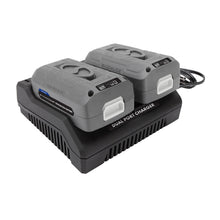 Load image into Gallery viewer, Snow Joe + Sun Joe iCHRG40-DPC EcoSharp® Lithium-Ion Battery Dual Port Charger | 40 Volt
