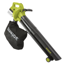 Load image into Gallery viewer, Sun Joe 24V-X2-BVM143-LTE 48-Volt iON+ Cordless Blower Vacuum Mulcher Kit | 155-MPH | 388-CFM | W/ 2 x 2.0-Ah Batteries and Charger
