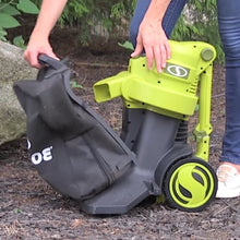 Load image into Gallery viewer, Sun Joe SBJ803E 14-Amp Electric 3-in-1 Walk Behind Outdoor Vacuum/Blower/Mulcher
