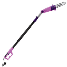 Load image into Gallery viewer, Sun Joe SWJ803E-PRP Electric Multi-Angle Pole Chain Saw | 10 inch | 8.0 Amp (Purple)

