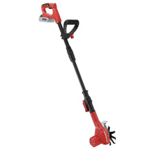 Load image into Gallery viewer, Sun Joe SJ-WD24V-RED 24-Volt iON+ Cordless Telescoping Cultivator/Weeder Kit | W/ 2.0-Ah Battery and Charger (Red)
