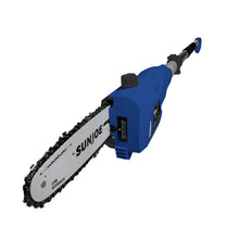 Load image into Gallery viewer, Sun Joe SWJ802E-SJB Electric Multi-Angle Pole Chain Saw | 8 inch | 6.5 Amp (Blue)
