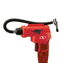 Load image into Gallery viewer, Sun Joe 24V-AJC-LTE-RED 24-Volt iON+ Cordless Portable Air Compressor Kit | W/ 2.0-Ah Battery, Charger, Storage Bag, and Nozzle Adapters (Red)
