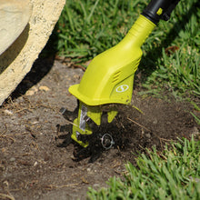 Load image into Gallery viewer, Sun Joe 24V-TLR-SJG 24-Volt iON+ Cordless Garden Tiller + Cultivator Kit | W/ 2.0-Ah Battery and Charger
