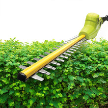 Load image into Gallery viewer, Sun Joe 20VIONLT-PHT17-SJG 20-Volt iON Cordless Telescoping Pole Hedge Trimmer Kit | 17-inch | Dual Action | W/ 2.5-Ah Battery and Charger
