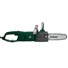 Load image into Gallery viewer, Sun Joe SWJ806E-HTG 2-in-1 Electric Convertible Pole Chain Saw | 8 inch | 8.0 Amp (Hunter Green)
