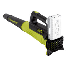 Load image into Gallery viewer, Sun Joe 24V-TB-LTE 24-Volt iON+ Cordless Compact Turbine Jet Blower Kit | 100-MPH | 280-CFM | W/ 2.0-Ah Battery and Charger
