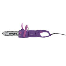 Load image into Gallery viewer, Sun Joe SWJ807E-PRP Electric Convertible Pole Chain Saw | 10 inch | 8.0 Amp (Purple)

