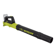 Load image into Gallery viewer, Sun Joe 24V-TB-LTE 24-Volt iON+ Cordless Compact Turbine Jet Blower Kit | 100-MPH | 280-CFM | W/ 2.0-Ah Battery and Charger
