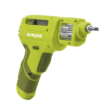 Load image into Gallery viewer, Sun Joe SJ4VSD Lithium-Ion Cordless Rechargeable Power Screwdriver | 4-Volt MAX w/Quick Change Bit System
