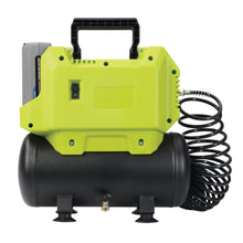 Load image into Gallery viewer, Sun Joe IONAIR 40-Volt iONMAX Cordless Air Compressor Kit  | 1.6-Gallon | Included Inflator Accessories | W/ 4.0-Ah Battery and Charger

