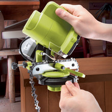 Load image into Gallery viewer, Sun Joe 24V-CSSHRP-LTE 24-Volt iON+ Cordless Mountable Chain Saw Sharpener Kit | W/ 2.0-Ah Battery and Charger
